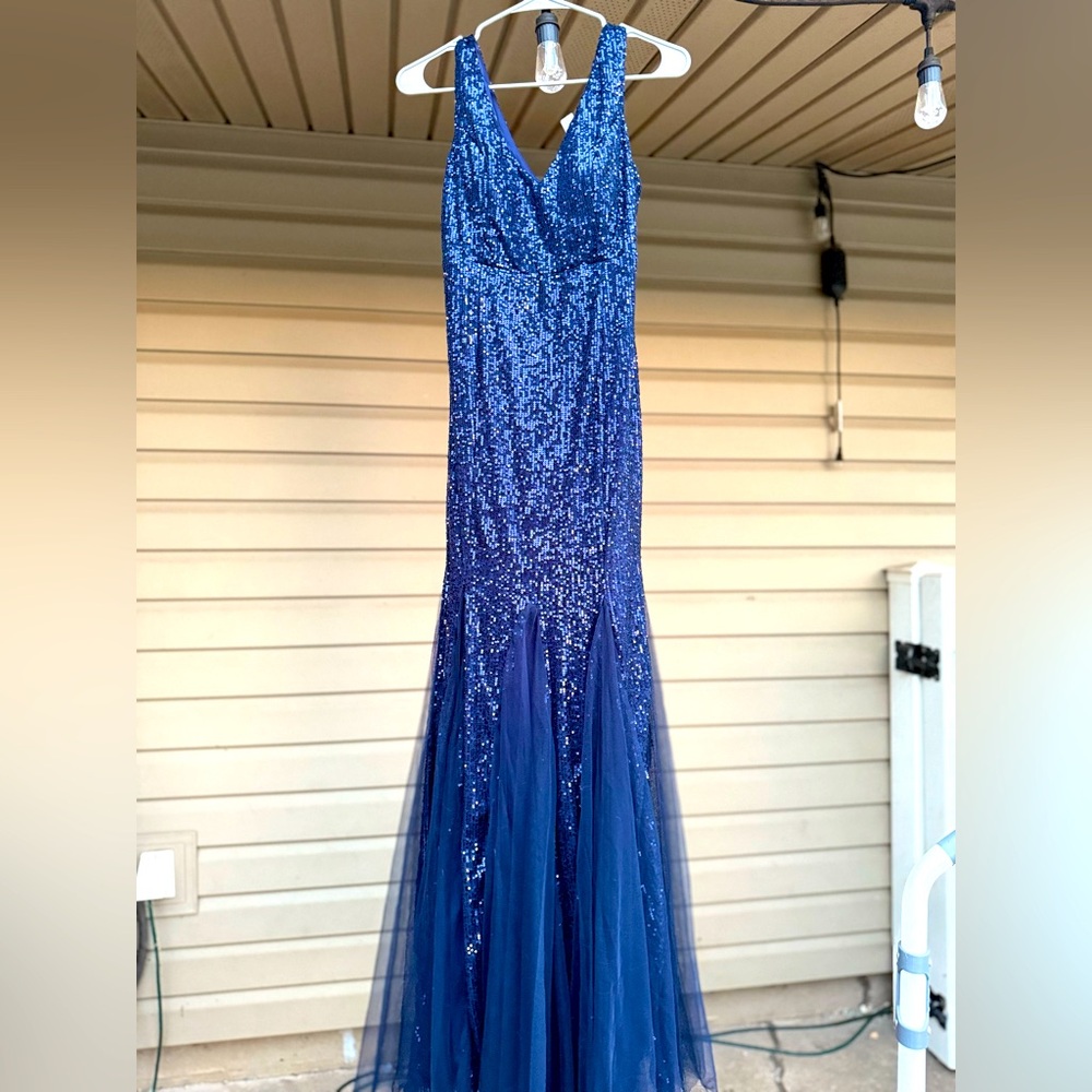 Women’s Size Large Sequined Mermaid Bottom Cocktail Dress